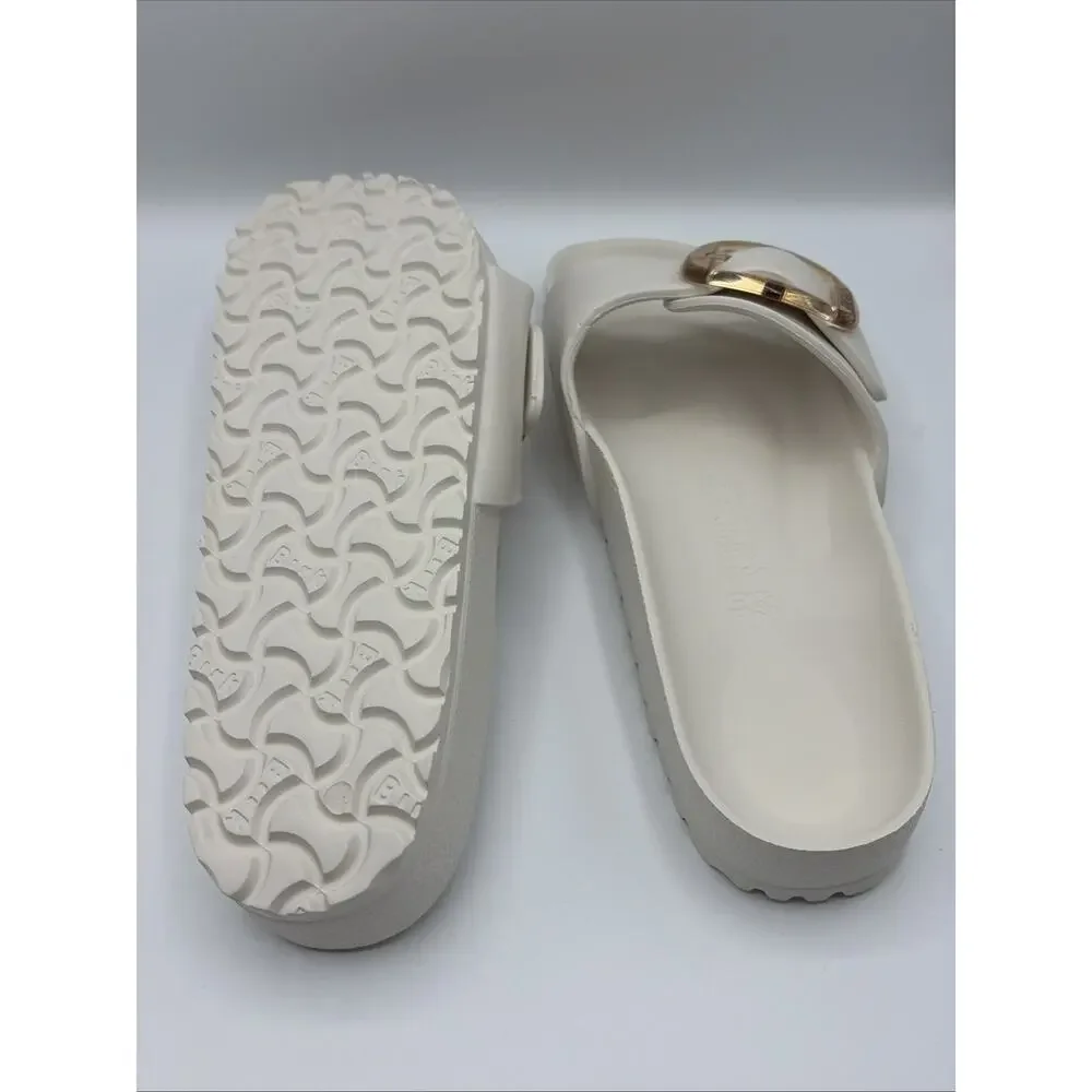 Birkenstock - Women's Recovery Big Buckle Slide Sandal Madrid EVA Eggshell READ